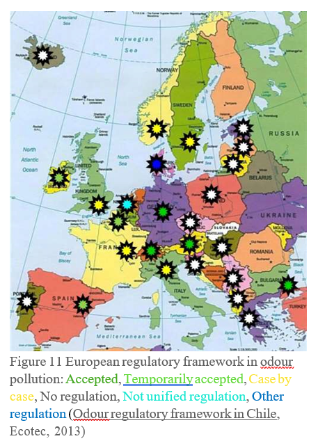 Réglementation mondiale sur les odeurs