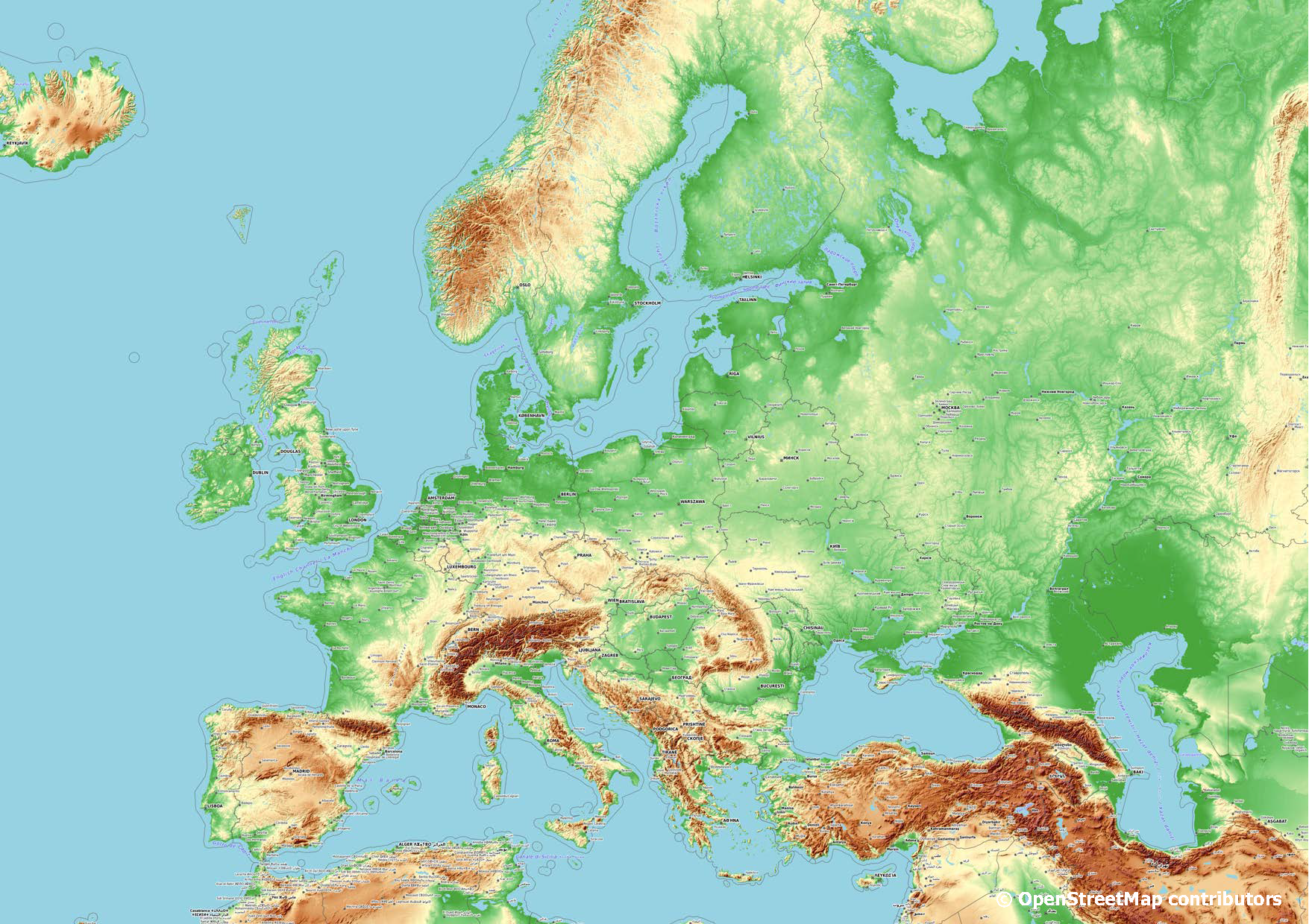 Χάρτης της Ευρώπης